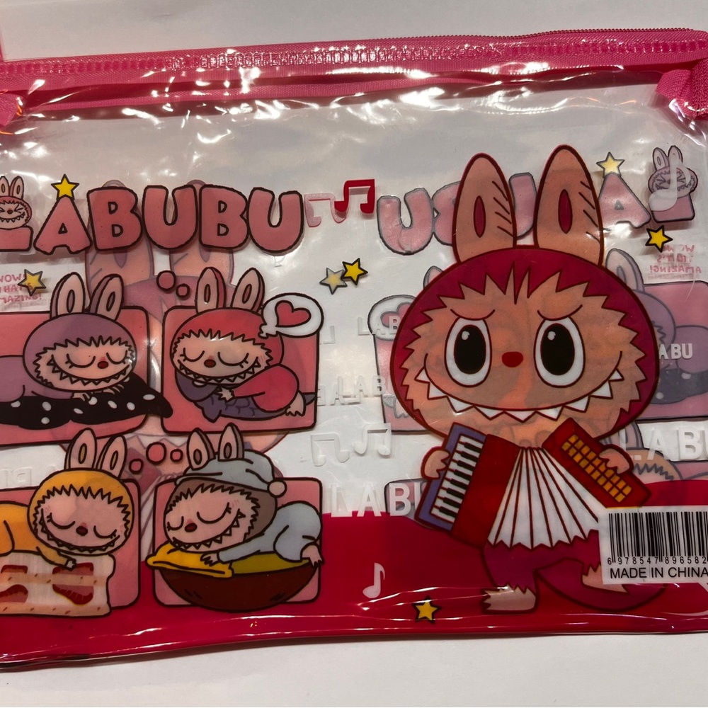 Pink LABUBU Cosmetic bag makeup case Pouch Pencil case